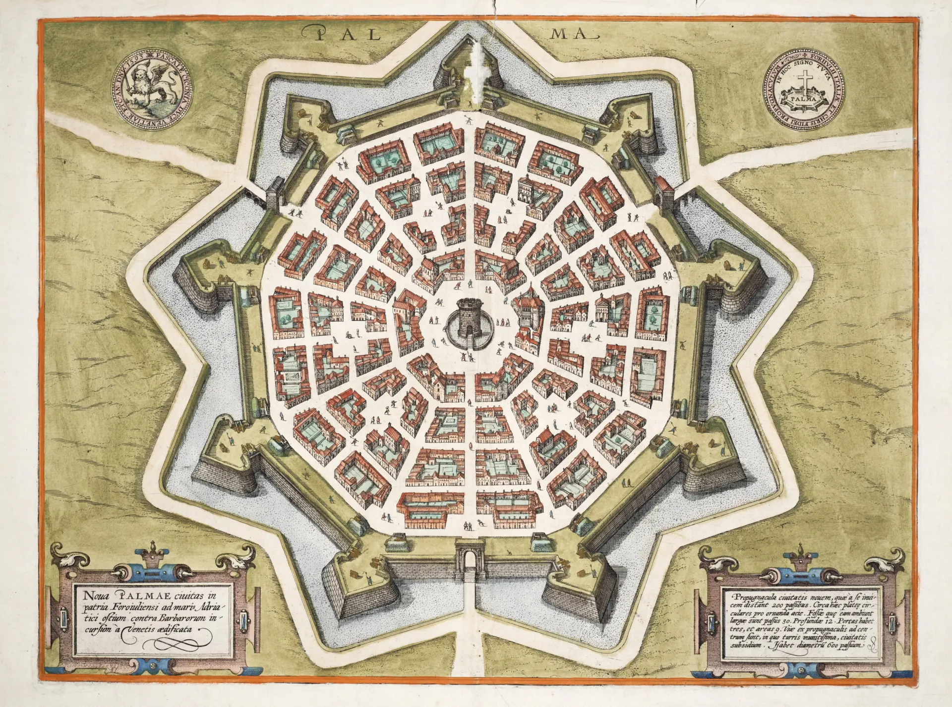 Palmanova — Joris Hoefnagel, 1593
